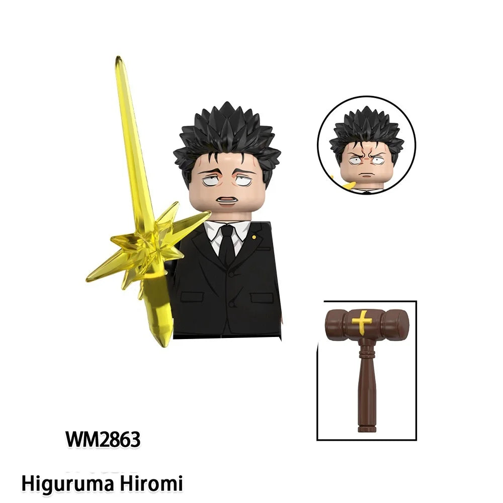 EZ Jujutsu Kaisen Anime Cartoon Gojo Satoru Itadori Yuj Fushiguro Megumi Okkostu Yuta Building Blocks Mini Action Figures Kids Toy