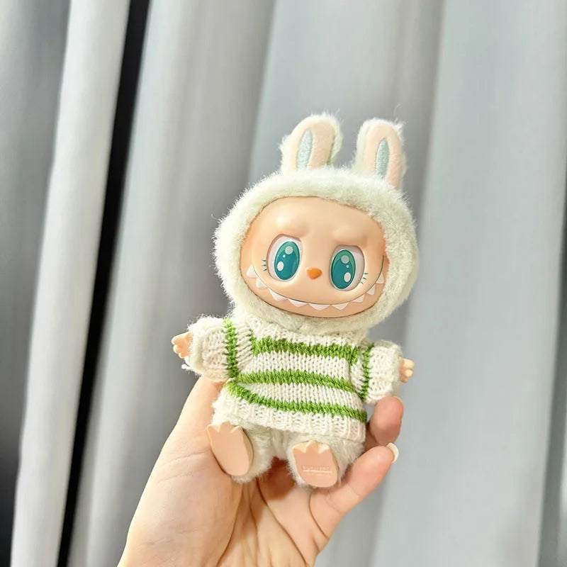 EZ 17cm Kawaii Plush Doll'S Clothes Outfit Accessories For Korea Kpop Exo Labubu Idol Dolls Pumpkin Set Clothing DIY Christmas Gift