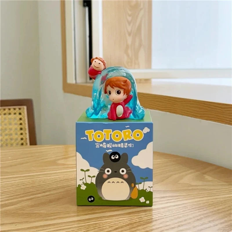 EZ Hayao Miyazaki's Elves Mysterious Blind Box Trendy Toy Desktop Ornaments Faceless Man Surprise Box Glowing Holiday Gift
