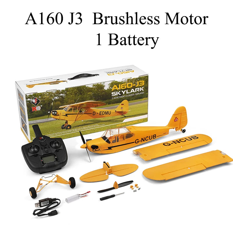 EZ Original Hot WLtoys A160-J3 RC Airplane 5CH Remote Control Plane 3D/6G 1406 Brushless Motor Outdoor Foam Fiexd Airplane