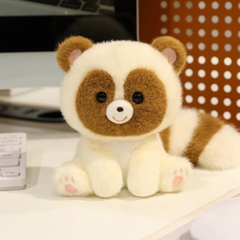 EZ Cute Sitting Animals Red Panda Fox Sloth Cat Soft Plush Dolls Stuffed Capybara Pig Plushie Baby Toys Gifts For Children
