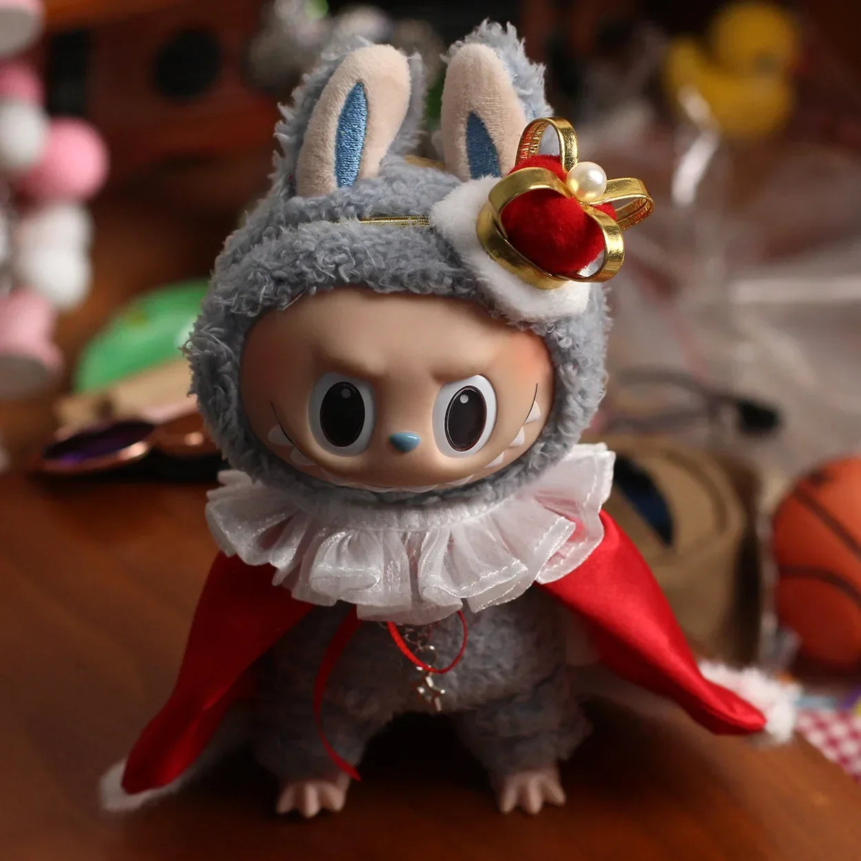 EZ 15/17cm Labubu Doll Cosplay Clothes Set Prince and King Outfit for Ropa Labubu Display