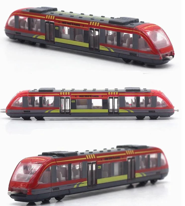 EZ Simulation Alloy Metal High Speed Rail Diecast Train Toy Model Educational Toys Boys Children Train Alloy Model Car Toys Gift