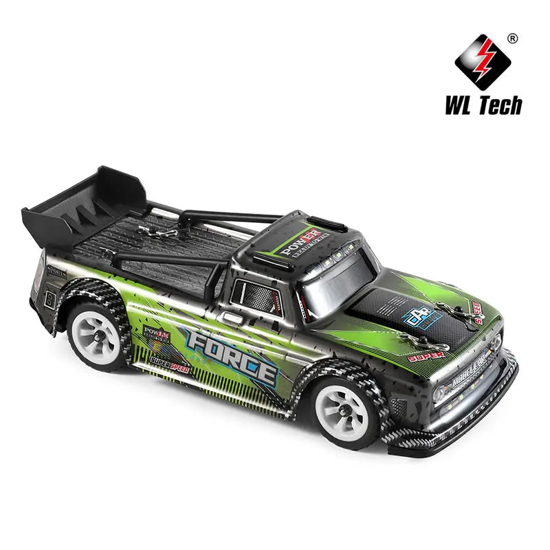 EZ WLtoys 284131 1:28 4WD 2.4G Mini RC Racing Car High Speed Off-Road Remote Control LED Light Drift Alloy Truck Boys Toy Kids Gift