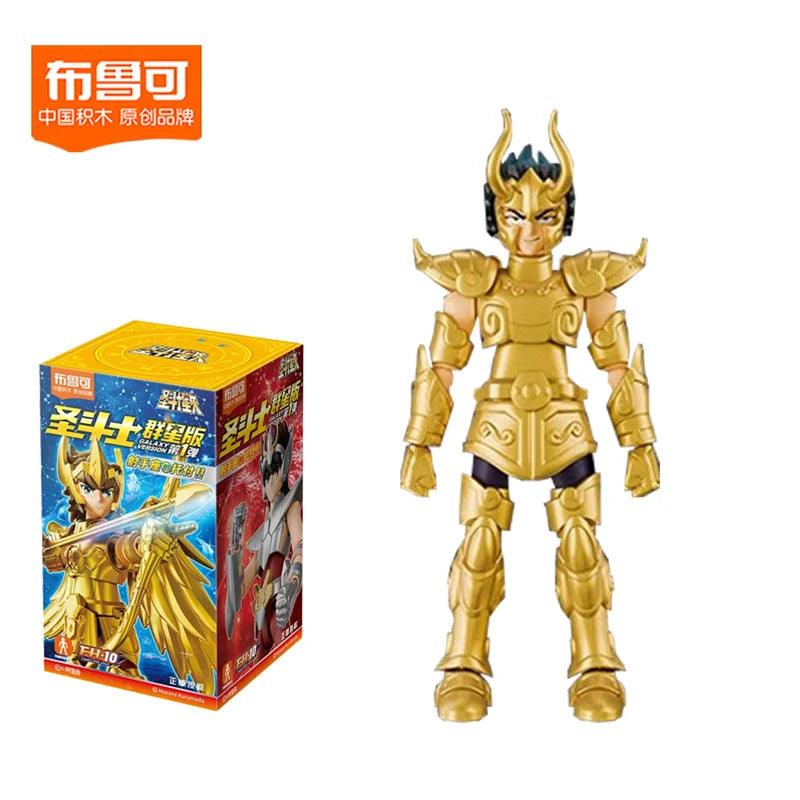 EZ Blokees Gold Saint Building Block Saint Seiya Assembling Toys Shura Aiolos Hidden items Assembly Figure Children Birthday Gift
