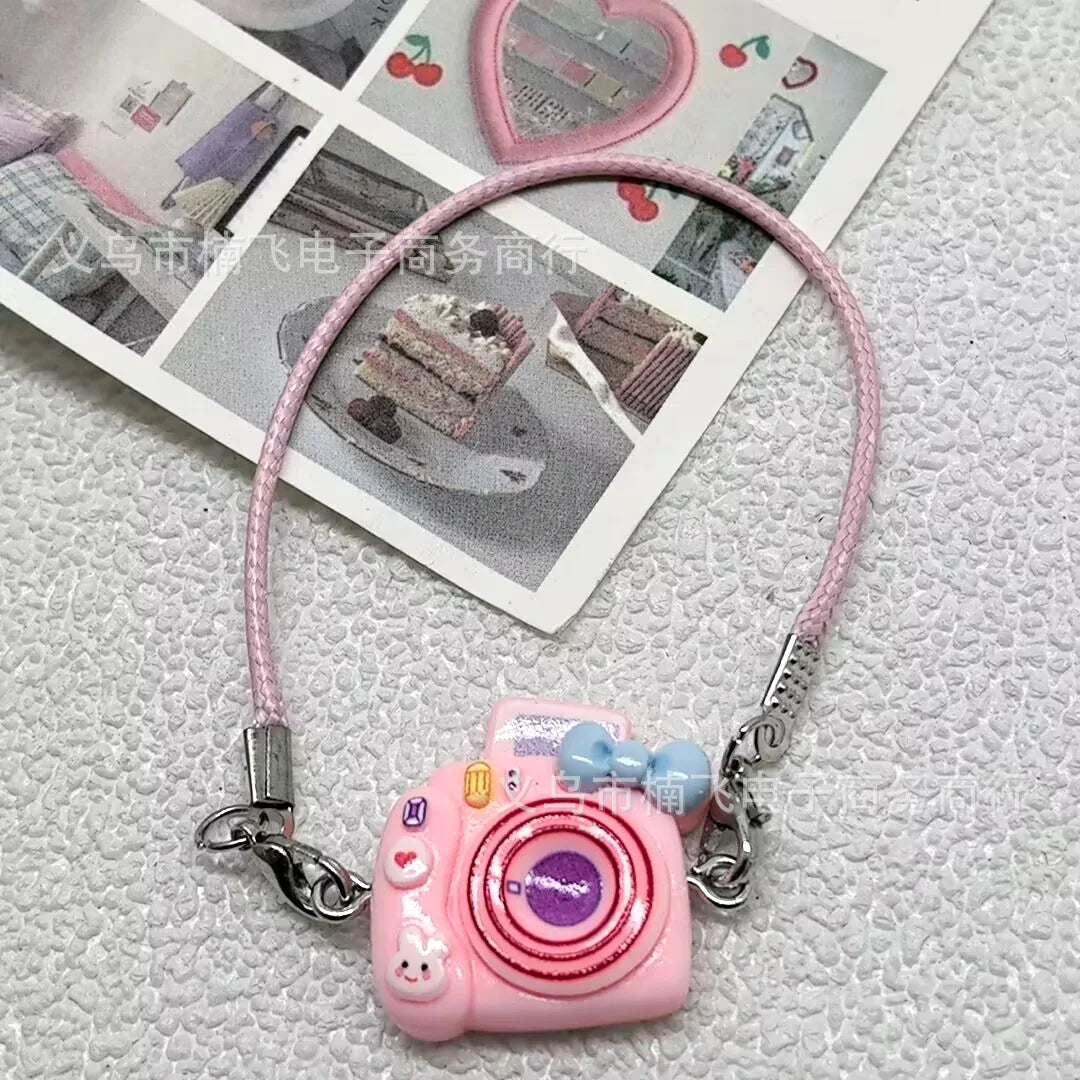 EZ 15cm/17cm Labubu Doll Accessories - Mini Adorable Resin Flocking 3D Bichon Frise Dog Pendant Charms