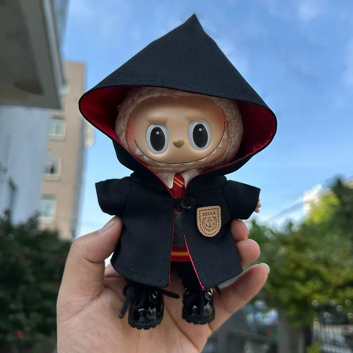 EZ New Labubu Doll Magic Academy Clothes Set Pendant Doll Clothes Decoration 15&17cm Size Doll Clothes Hog Warts School Uniform