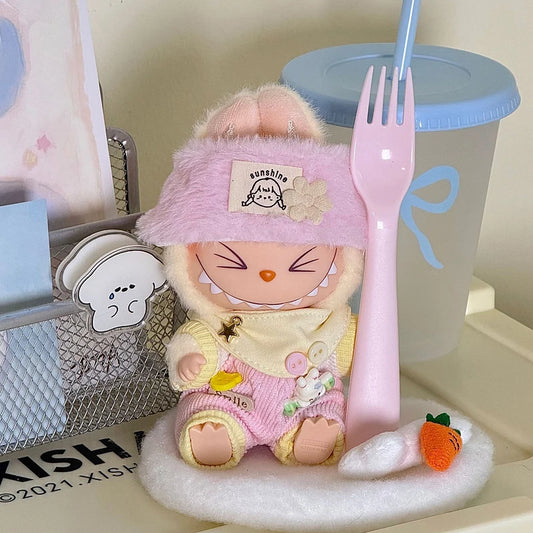 EZ Cute Mini Plush Doll Clothing Accessories For Labubu Red Set Clothing Gifts Clothing Accessories Children Gifts