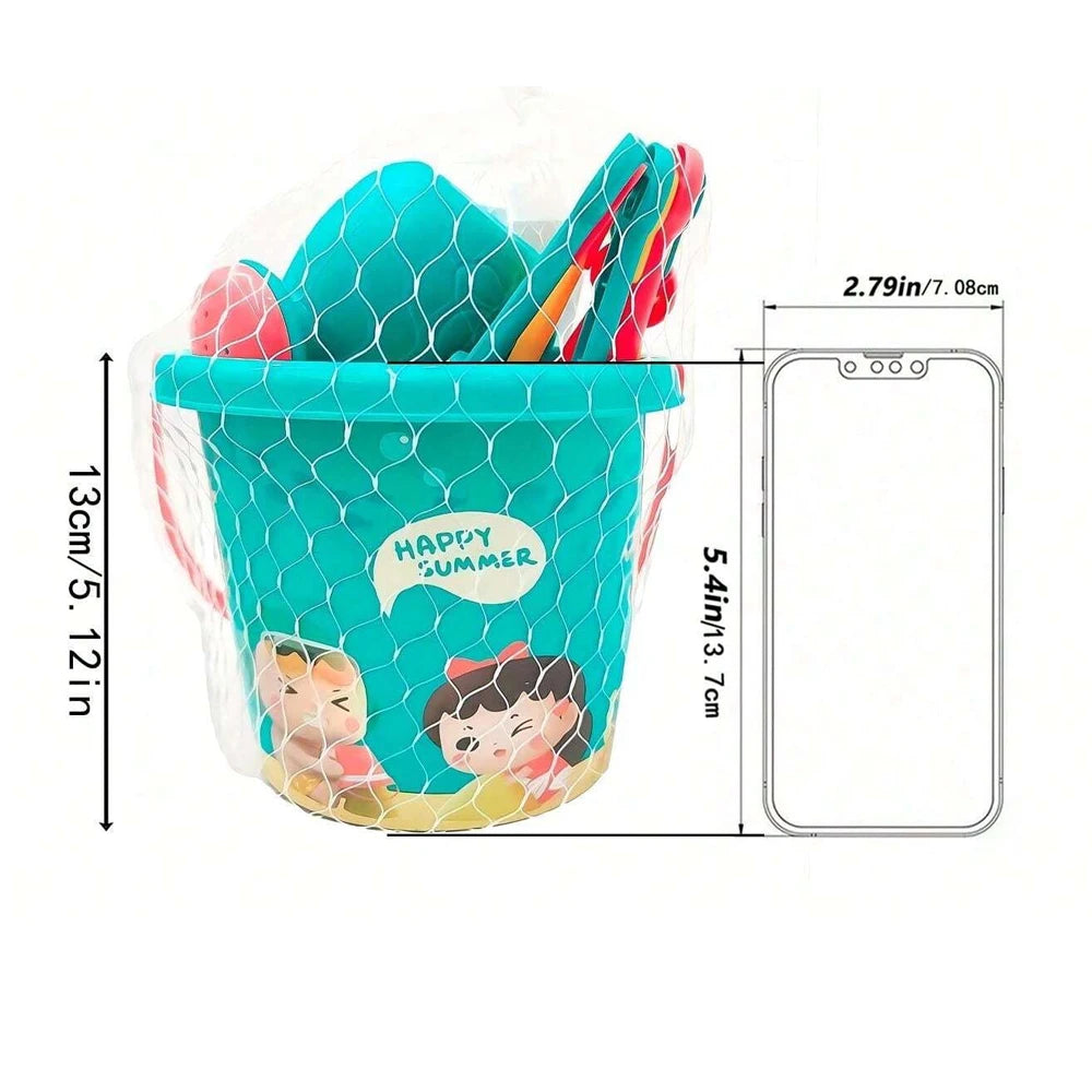 EZ 18PCS Beach Sand Toy Set, Durable Plastic, Summer Pool Beach Game Set, Outdoor Sand Play Tools For Boys And Girls, Great Holiday