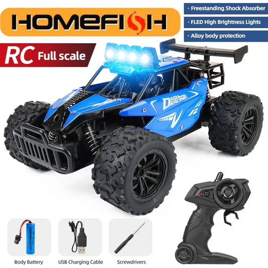EZ RC8 2.4GRC Proportional Throttle Alloy Remote Control Car 1:16 Highspeed Big Foot Climbing off Road Vehicle Racing Model Toy