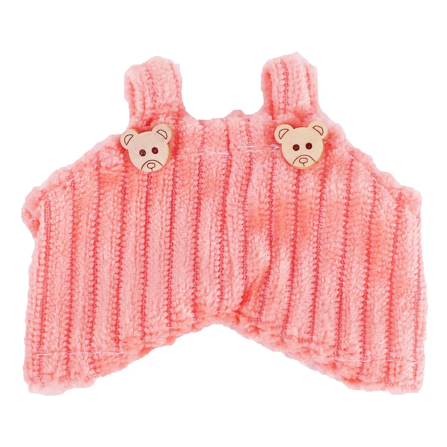 EZ Doll Pants+Doll Shoes For labubu 17cm Plush Doll Clothes Accessories Girl's Toys Birthday Present