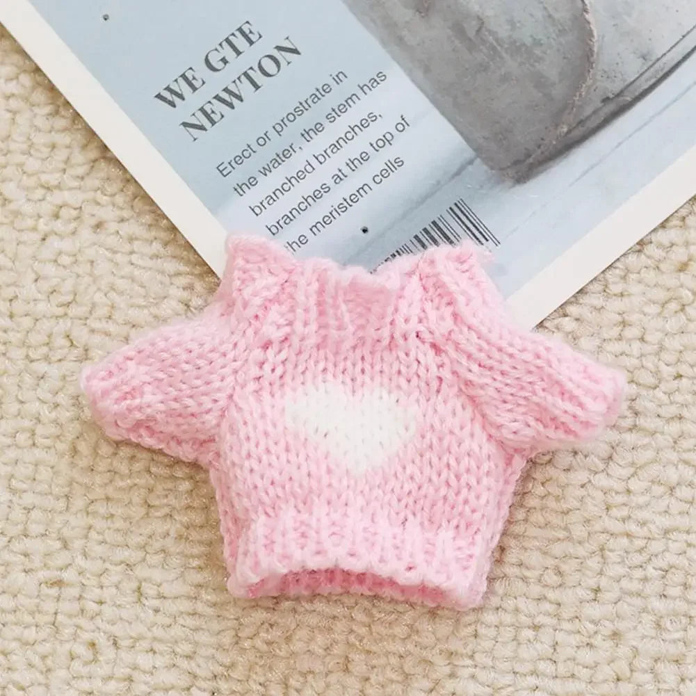 EZ For 15/17cm 3.0 labubu v1/v2/v3  clothes pink set love outfits Cherry Decorated Jumpsuit Replacement for Decoration Accessories