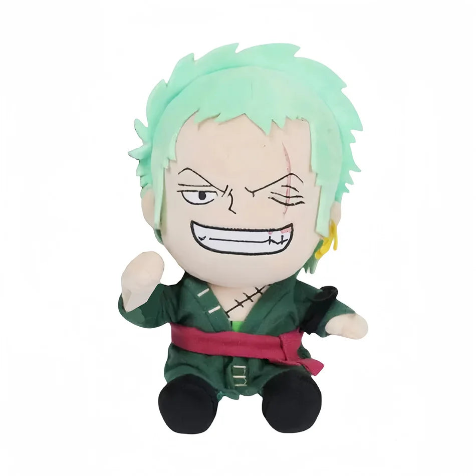 EZ Japanese Anime 25cm One Piece Original Plush Toys CartoonFigure Luffy Chopper Ace Roronoa Zoro Cute Stuffed Doll Kids Xmas Gifts