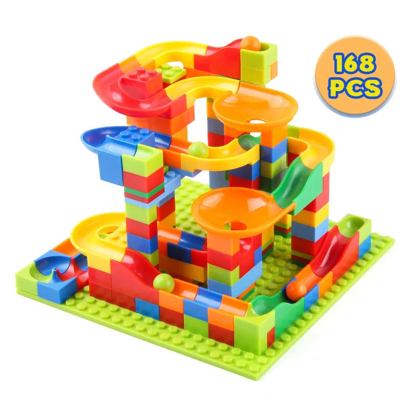 EZ Children's slide small block block assembly particles DIY