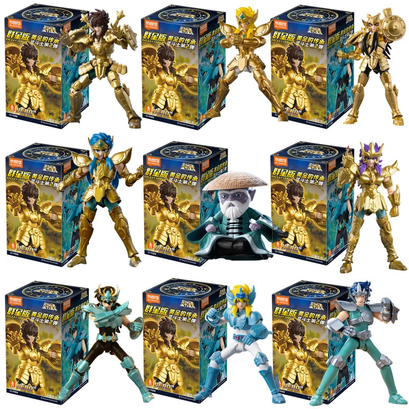 EZ Blokees Gold Saint Building Block Saint Seiya Assembling Toys Shura Aiolos Hidden items Assembly Figure Children Birthday Gift