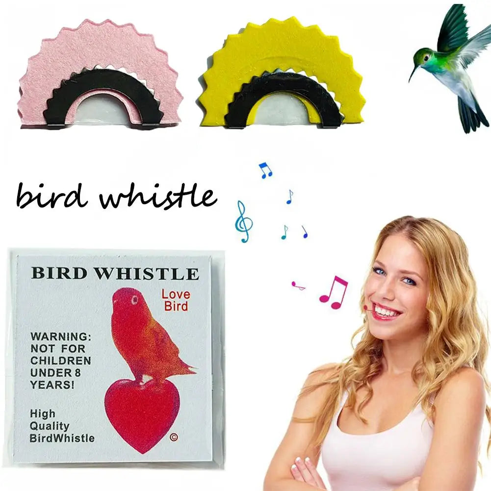 EZ 1PCS Bird Wacky Whistle Magic Fun Bird Caller Tongue Warbler Original Magic Tweeting Noisemaker Toys Tricks Gift