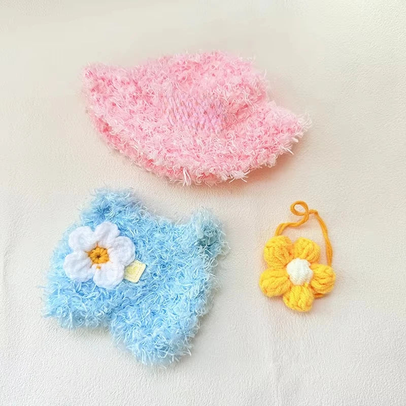 EZ 15cm/17cm Labubu Doll Costume Sitting Party 1st And 2nd Generation Little Devil Angel Set Cute DIY Gift