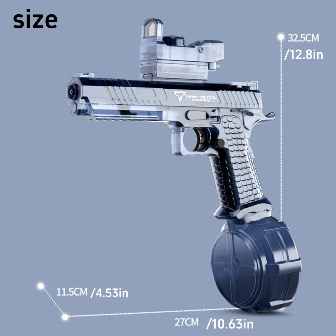 EZ Automatic Desert Eagle Water Gun Toys Electric Shooting Flashing Lights Battle Water Pistol Spray Outdoor Pool Toys for Boy Gift
