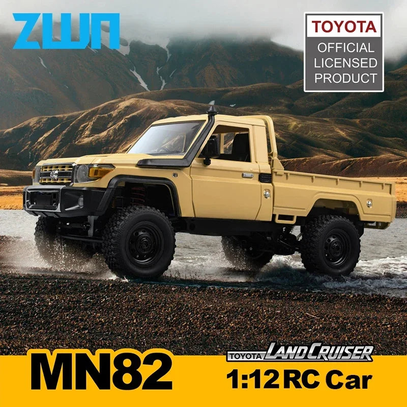EZ MN82 4WD RC Off-road Vehicle 1/12 LC79 Pickup Climbing Car with LED Lights Full Size Simulation RC Climbing Car Boy Toy Car