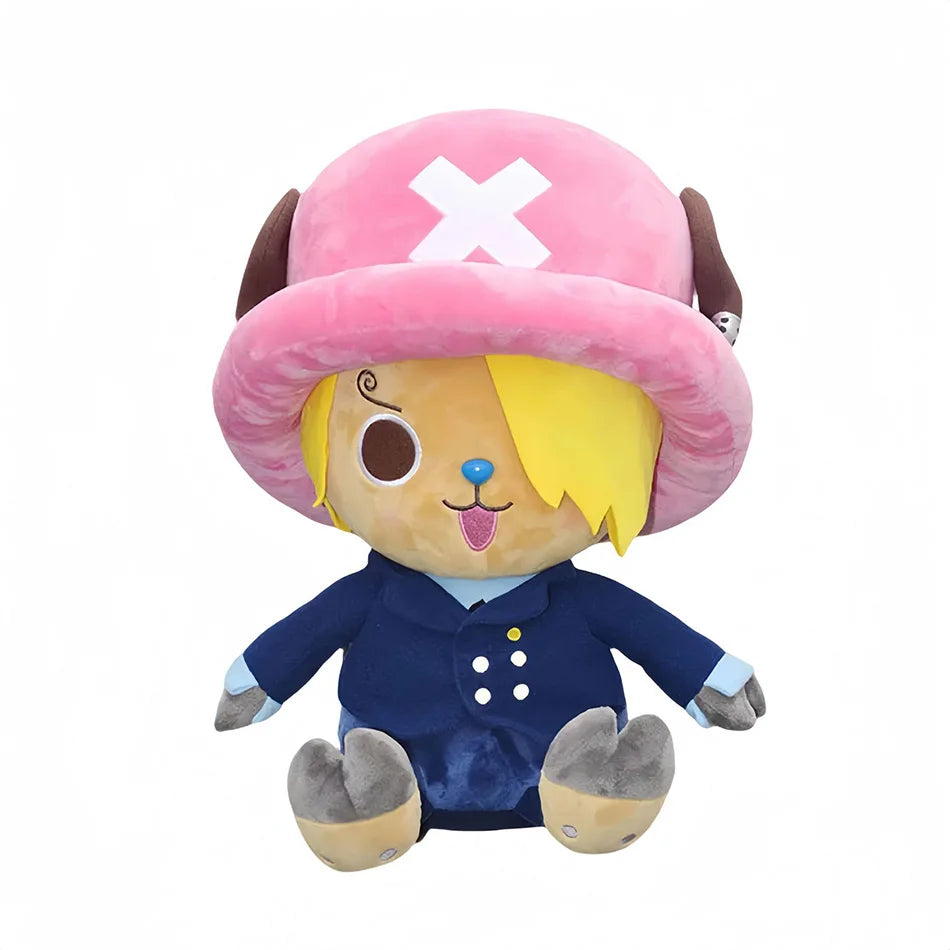 EZ Japanese Anime 25cm One Piece Original Plush Toys CartoonFigure Luffy Chopper Ace Roronoa Zoro Cute Stuffed Doll Kids Xmas Gifts