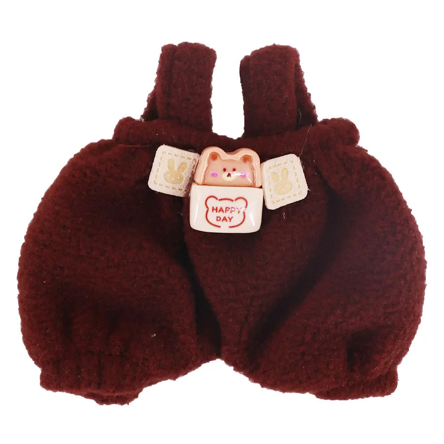 EZ Doll Pants+Doll Shoes For labubu 17cm Plush Doll Clothes Accessories Girl's Toys Birthday Present