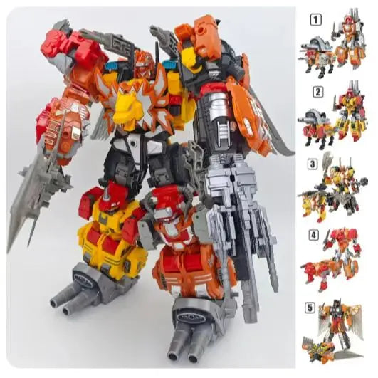 EZ TENGYANG 30CM Predaking Transformation 6 IN 1 Predacons 5 IN 1 Action Figure kide toys Gift  In Stock