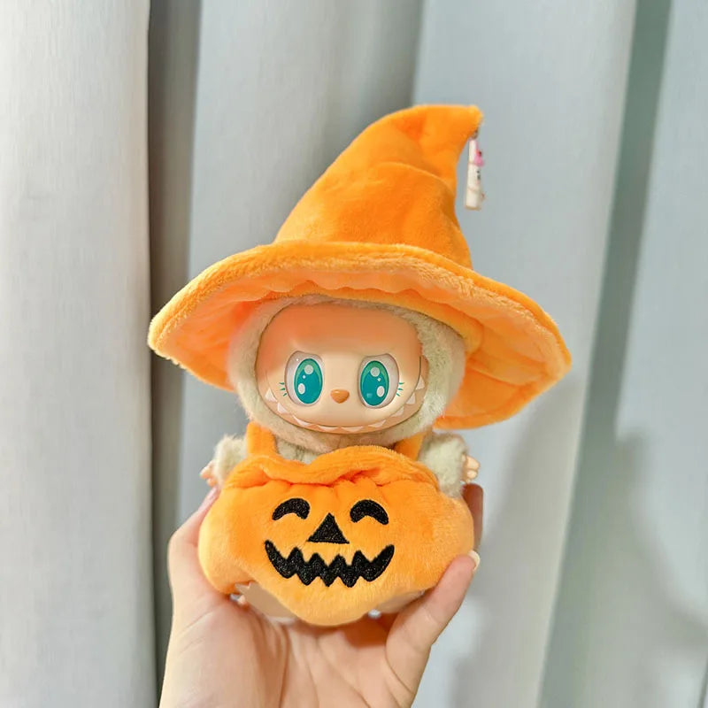 EZ 17cm Kawaii Plush Doll'S Clothes Outfit Accessories For Korea Kpop Exo Labubu Idol Dolls Pumpkin Set Clothing DIY Christmas Gift