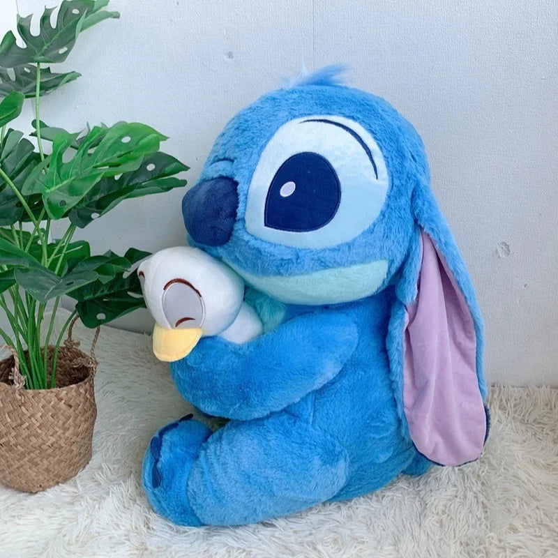 EZ Disney 30cm Lilo And Stitch Plush Toys Anime Plushie Stich Dolls Kawaii Donald Duck Ornaments Stuffed Gift Kids Christmas Gift