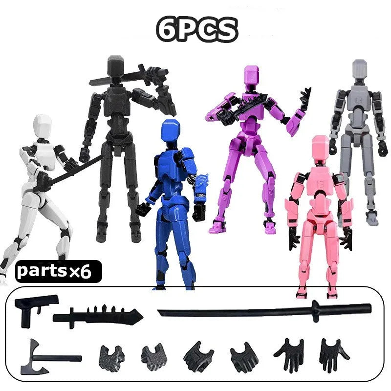 Lucky Puppets 13 Doll,Multiple Styling Combinations Robot Model