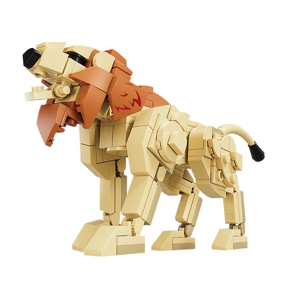 EZ Animals Figures Fox Kangaroo Giraffe Figure Model Building Blocks Kits Toys For Children Wild Animal Kids Gifts
