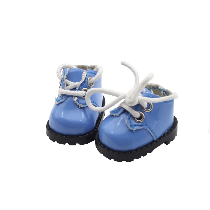 EZ For LABUBU Leather Shoes Suitable for 17cm Cotton Dolls Shoes Boots Toys Casual Sports Shoes Dolls Accessories DIY Doll Toys