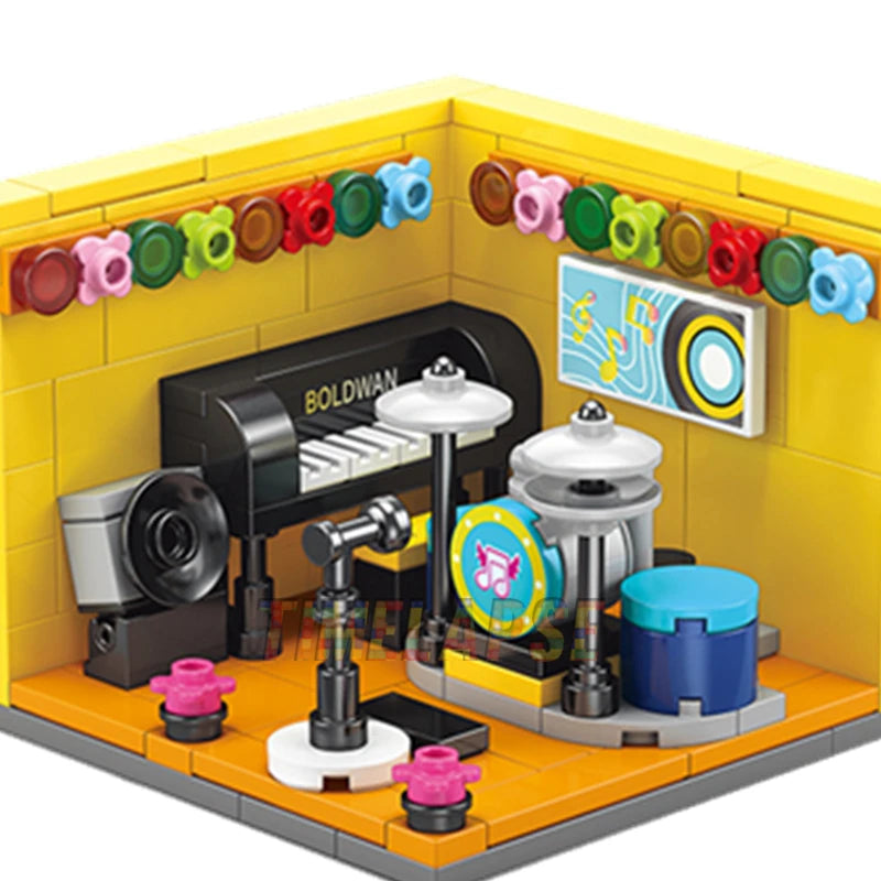 EZ NEW Dreams House Racer Car Doctor Painter Musician Scientist Pastry Chef Cameraman Astronaut Building Blocks Kit Brick Model Toy