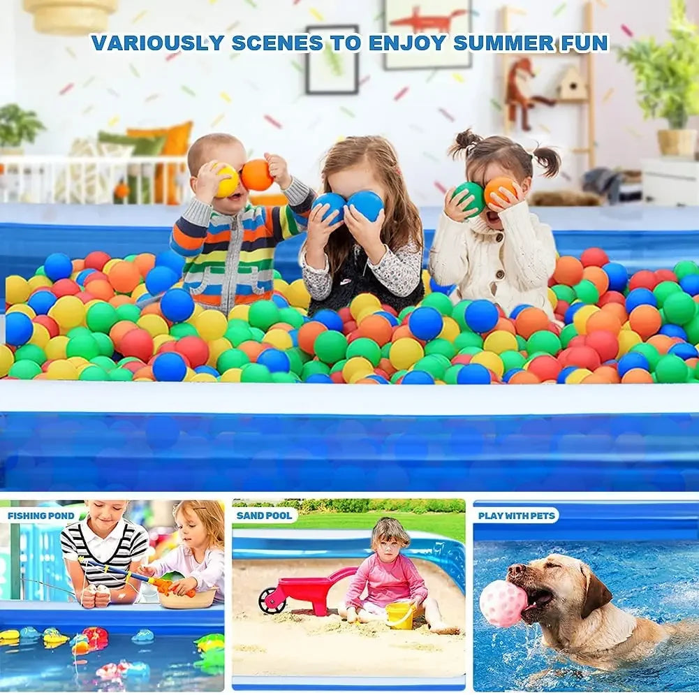 EZ 2m/2.6m Large Inflatable Swimming Pool Adults Kids Pools Bathing Tub Outdoor Indoor Bathtub Water Pool Family Party Toys