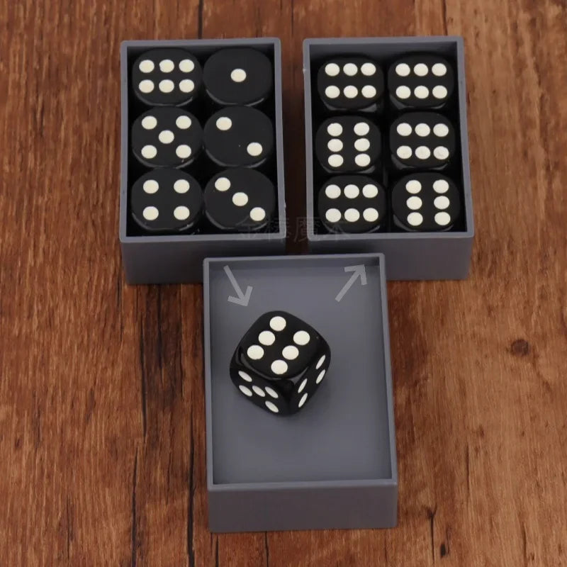 EZ 6 Pcs/Box Predict Miracle Dice Turn All Dice Into 6 Magie Toy Magicians Shows Illusion Props Children's Toys Gifts Magic Tricks
