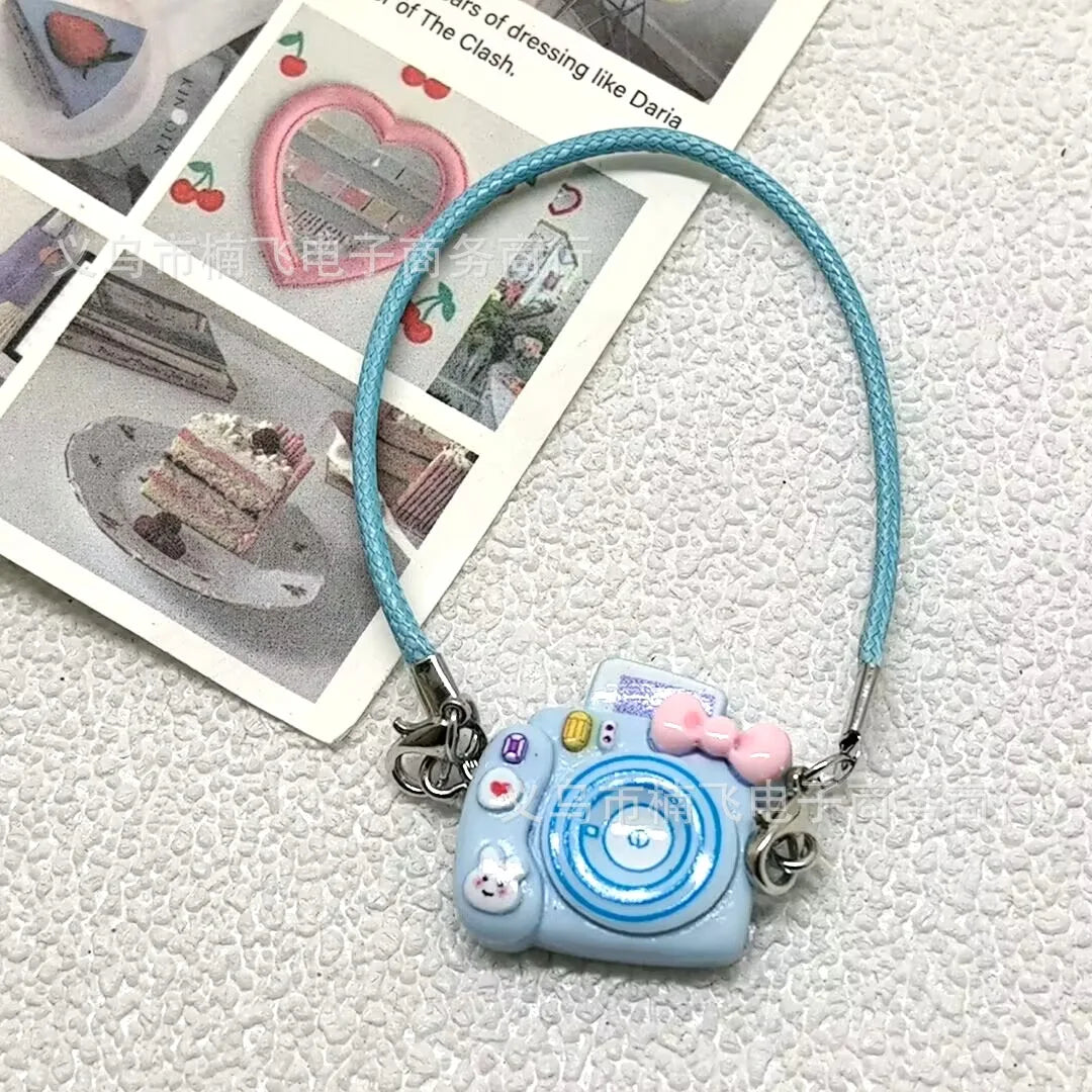 EZ 15cm/17cm Labubu Doll Accessories - Mini Adorable Resin Flocking 3D Bichon Frise Dog Pendant Charms