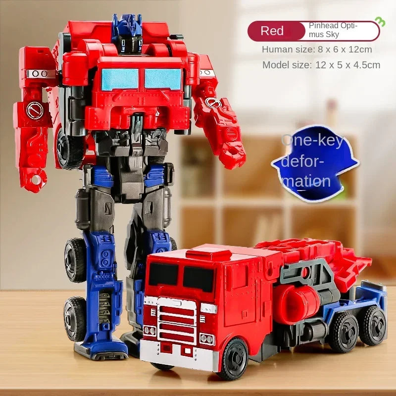 EZ Transformation Car Toy One Step Deformation Robot Action Figure Model Kid Puzzle Toy Anime Robot Model Deformation Car