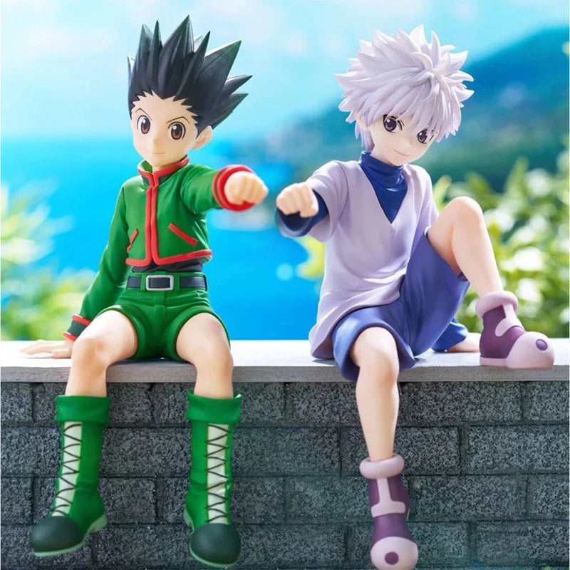 EZ 13cm Hunter x Hunter Gon Freecss Anime Figure Alluka Zoldyck Action Figure Chrollo Lucilfer/Kurapika Figurine Model Toys Gift