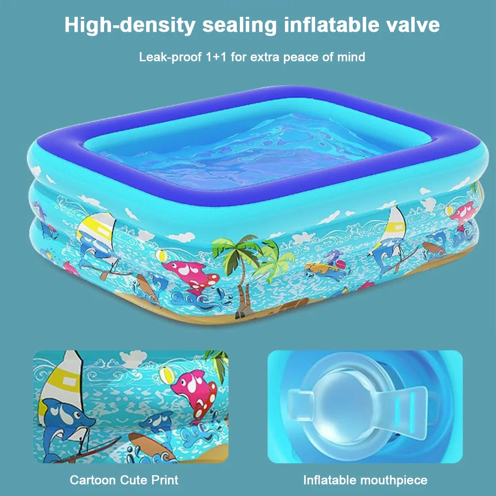 EZ Inflatable Swimming Pool Baby Swimming Pools Removable Indoor Outdoor Swimming Pools Children Summer Pool Toys for Pool Party