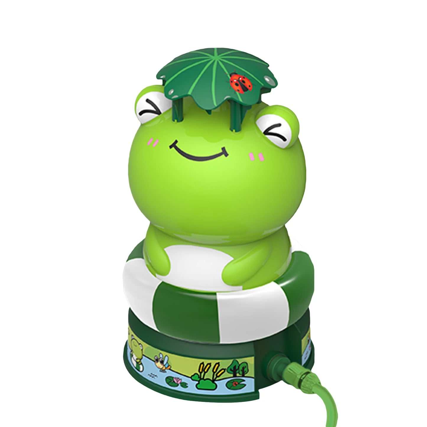 EZ outdoor Water Toy Baby Bath Toys Cartoon Frog Dinosaur Sprinkler Rotating Spray Garden Yard  Fun Games Toys for Kids boys girls