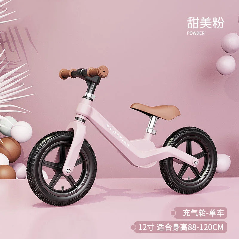 EZ Outdoor Children's Balance Bike Toys Without Foot Pedal Baby Sports Training Walker Bicycle Inflatable Tires Best Gift for Kids