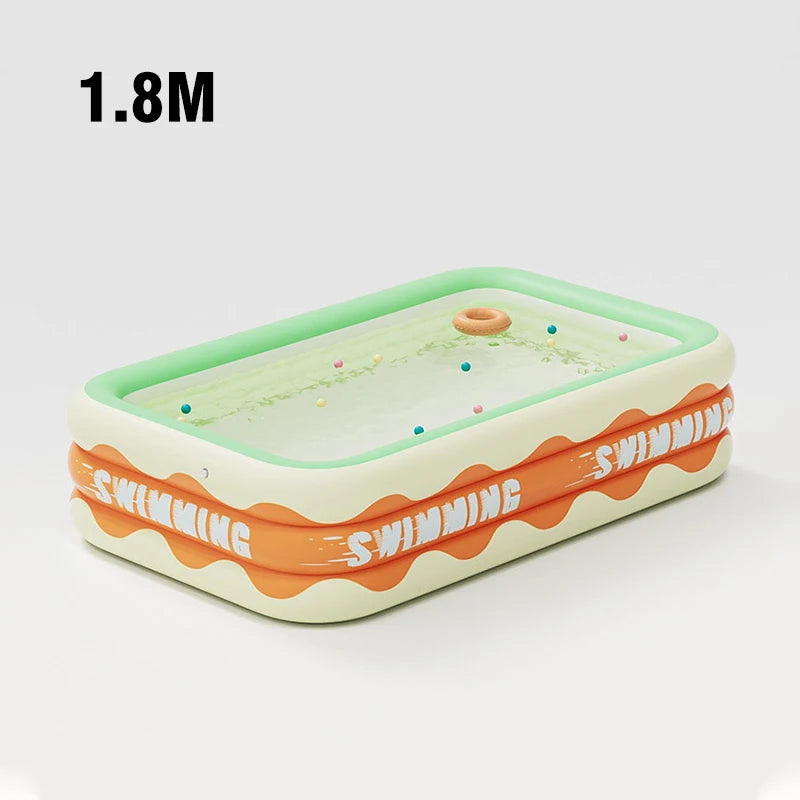 EZ Inflatable Swimming Pool Collapsible Large Size Inflatable Paddling Pools Family Summer Indoor Outdoor Party Toys Children Gifts