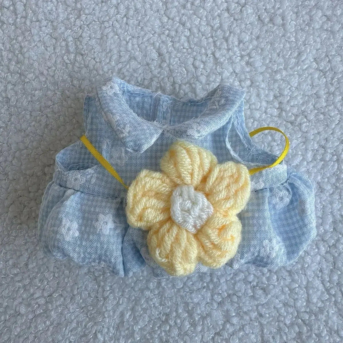 EZ Chinese Qipao Hairpin Flower Dress for Labubu 3.0 Outfit Summer Countryside Princess Doll Clothes for V1/V2/V3 Labubu