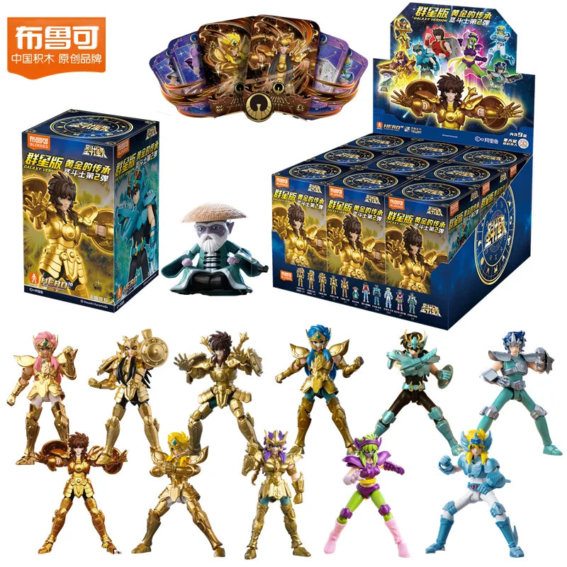 EZ Blokees Gold Saint Building Block Saint Seiya Assembling Toys Shura Aiolos Hidden items Assembly Figure Children Birthday Gift