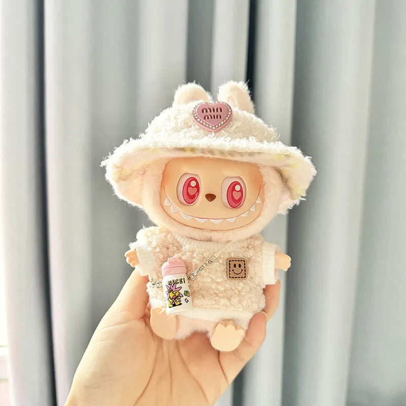 EZ 17cm Kawaii Plush Doll'S Clothes Outfit Accessories For Korea Kpop Exo Labubu Idol Dolls Pumpkin Set Clothing DIY Christmas Gift