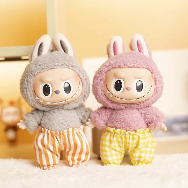 EZ Cute Mini Plush Doll's Clothes Bloomers For 17cm Labubu Idol Dolls Trousers Mini Shorts Clothing DIY Kid Gift Dolls Accessories