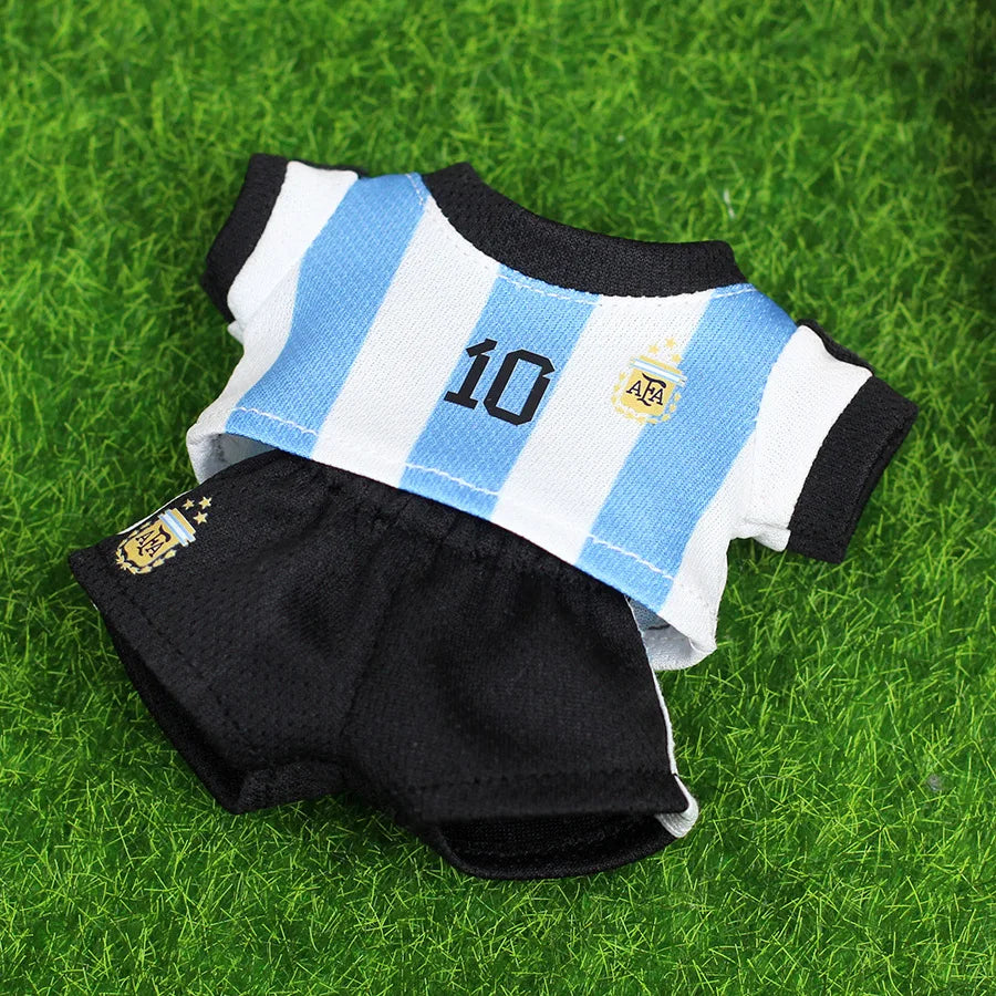 EZ Labubu V1V2 V3 Football Series Set 10/7 Clothing Doll DIY Sportswear Vinyl Pendant Doll Clothing Boys Gift Toys In Stock