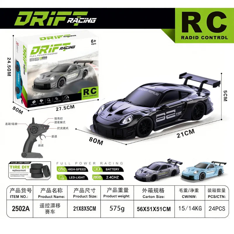 EZ 2025 New, Limited Edition Rc Drift GT3 RS 911 mi SU7 1:20 Drift Racing Car, Racing Kids Gift with High Speed Remote Control