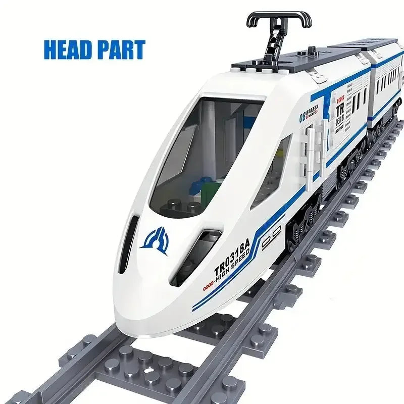 EZ Technical Train Maintenance Advanced Model City Rail Tracks Building Blocks Toys For Kids Boys MOC EXPERT
