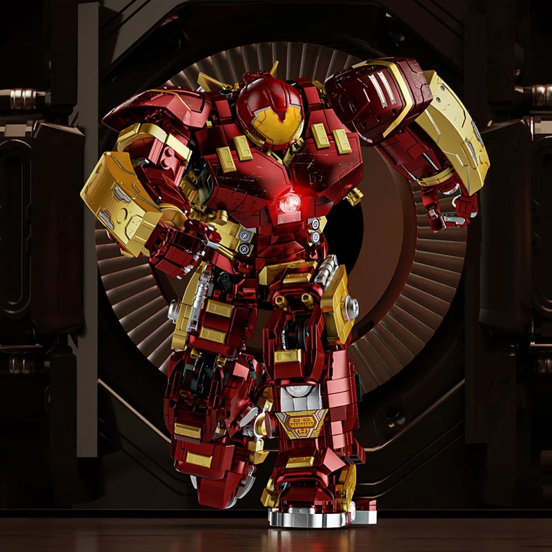 EZ 2700+pcs Iron Heroes Blocks Action Figures Mark Building Sets Buster Mech DIY Brick Collectible Toys for Boys Adult Kids Gifts