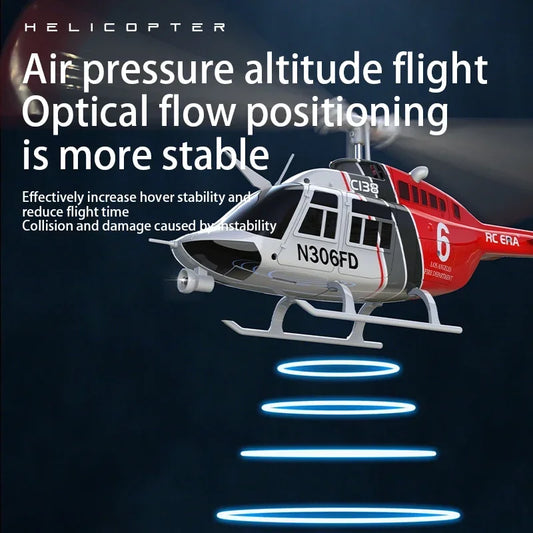 EZ RC ERA C138 1:36 Remote Control Simulation RC Bell 206 Helicopter Altitude Hold 2.4g Genuine 6axis Gyro